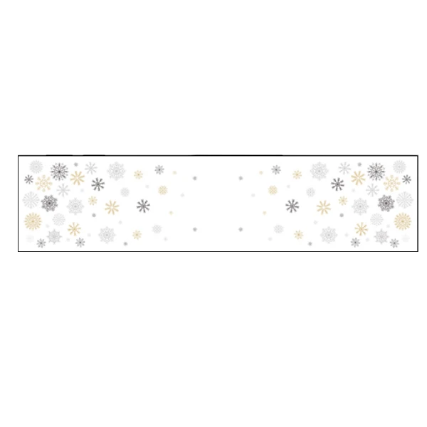 MAR-BIEŻNIK WODOODPORNY SREBRNO-ZŁOTY *MROZIK* 38X160CM