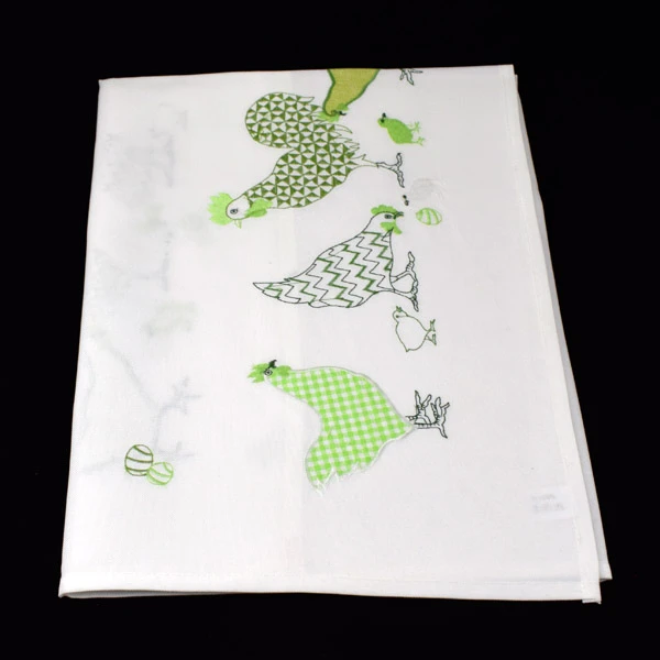 MESA-BIEŻNIK WIELKANOCNY 50X100 BIAŁY/WZÓR ZIELONY /383/