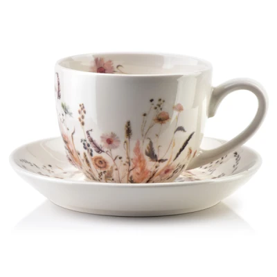 MON- FILIŻANKA+SPODEK *HARPER* 3503