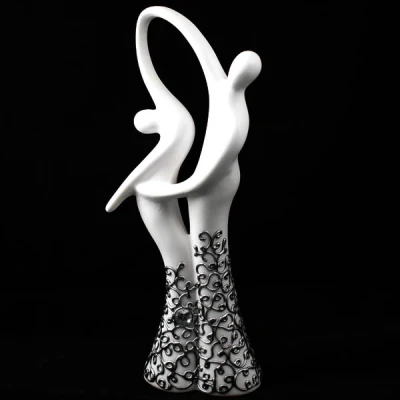 CER-AKT TANIEC DUŻY *DEKOR SREBRO* C-548DS