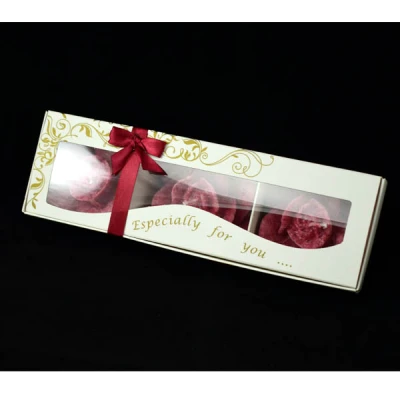 ADPAL-KPL. 3 ŚWIEC *RÓŻA* A-25/4 STEARYNOWY AROMAT *CZERWONY*