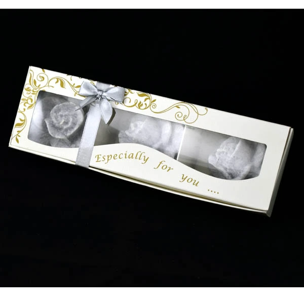 ADPAL-KPL. 3 ŚWIEC *RÓŻA* A-25/4 STEARYNOWY AROMAT *STALOWE MAGNOLIE*