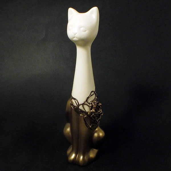 CER-KOT RUSKI DUŻY *DEKOR 1/2 ZŁOTO* C-117-1/2Z