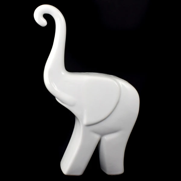 CER-SŁOŃ MODERN GRUBY DUŻY *SZKLIWO BIAŁE* C-340SZB