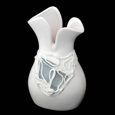 CER-WAZON TULIPANEK *DEKOR WITRAŻ BIAŁY* C-416W