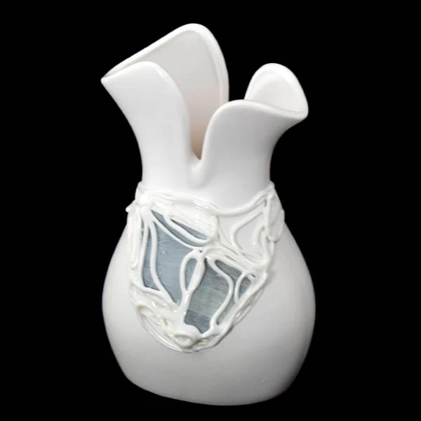 CER-WAZON TULIPANEK *DEKOR WITRAŻ BIAŁY* C-416W