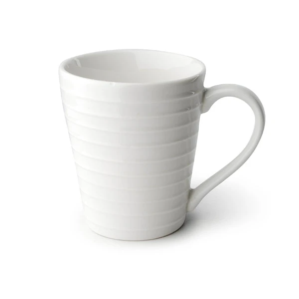 MON-KUBEK PORCELANOWY BIAŁY PRĄŻKI AHE-04-M