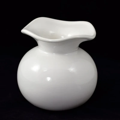 CER-WAZON GRUBY KWIAT MAŁY *SZKLIWO BIAŁE* C-667SZB