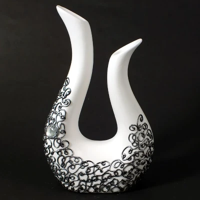 CER-WAZON HARFA MAŁA *DECOR SREBRO* C-202DS