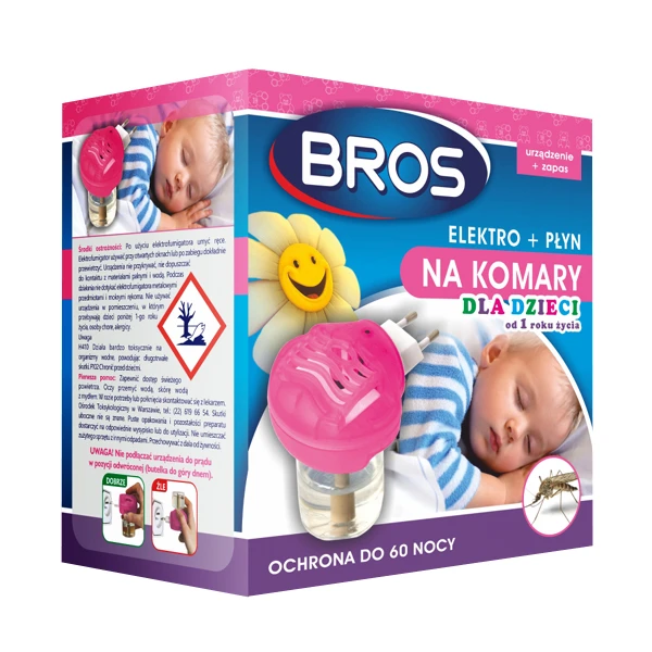 BROS-ELEKTRO+PŁYN NA KOMARY SENSITIVE DLA DZIECI