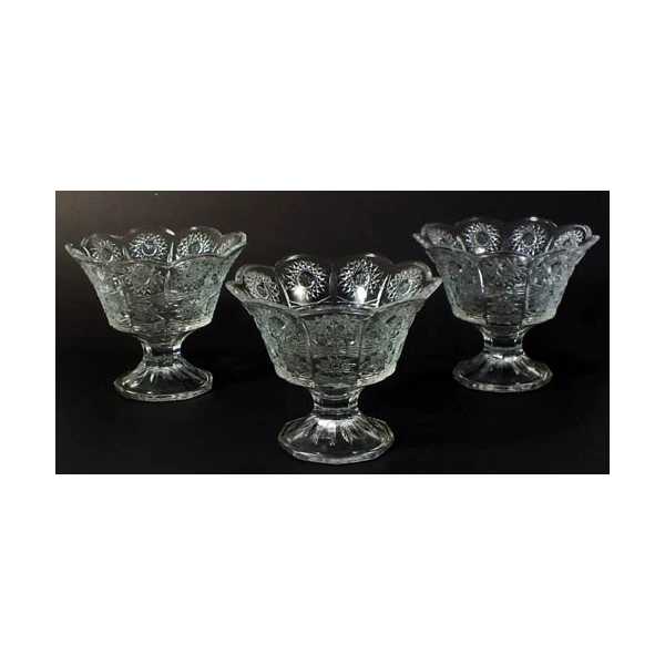 MMG-KPL. 3-SALATEREK SZKLANYCH NA NODZE OKRĄGŁE W0063