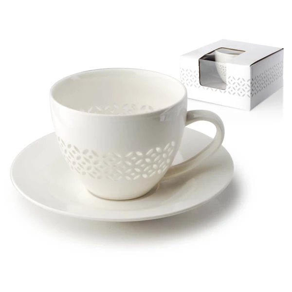 MON-FILIŻANKA + SPODEK 230ML KWIATEK