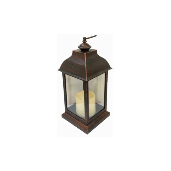 TOM-LATARNIA LED 13,5*13,5*30CM LRN07 BR BRĄZ