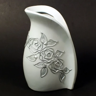 CER-WAZON DZBAN WYSOKI *DECOR SZARY RÓŻA* C-384DSZ