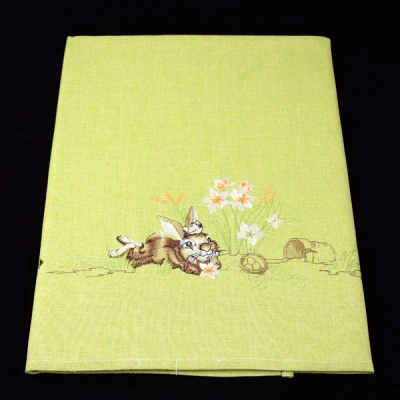 MESA-OBRUS WIELKANOCNY 85X85 ZIELONY /382/