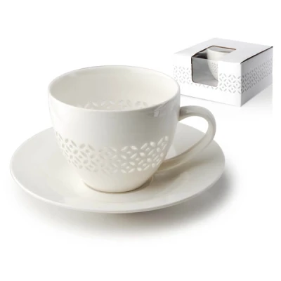 MON-FILIŻANKA + SPODEK 230ML KWIATEK