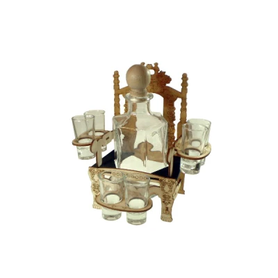 AN-KARAFKA *KRZESŁO/TRON* + 6 KIEL. WÓDKA 551