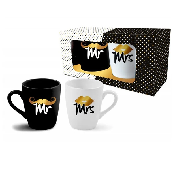 BG-ZESTAW 2 KUBKÓW BARYŁKA  300ML *MR/MRS*