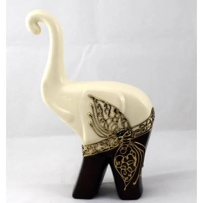 CERKAM-SŁOŃ MODERN GRUBY DUŻY *DECOR 1/2VENGE/BRĄZ* C-340-1/2BR/V