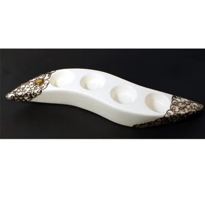 CER-ŚWIECZNIK IV ADW. *DECOR ZŁOTY* C-168DZ