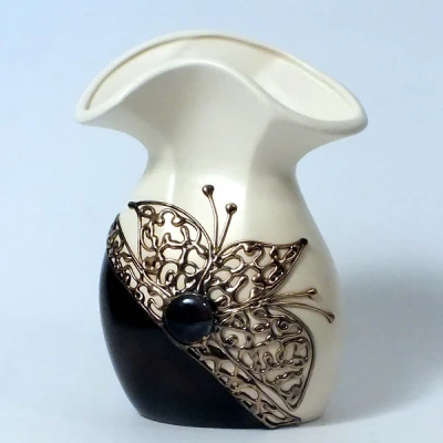 CER-WAZON BUKIET *DECOR 1/2VENGE/BRĄZ* C-532-1/2BR/V