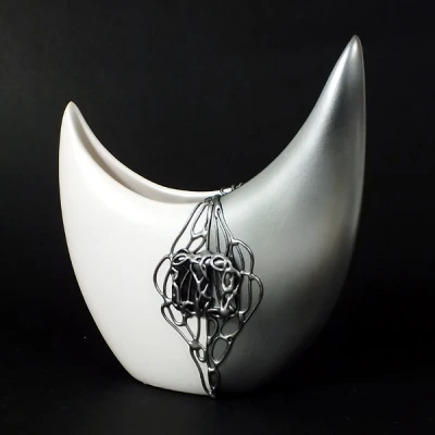 CER-WAZON KSIĘŻYC BEZ DZIUR *DECOR 1/2 SREBRO* C-398-1/2S