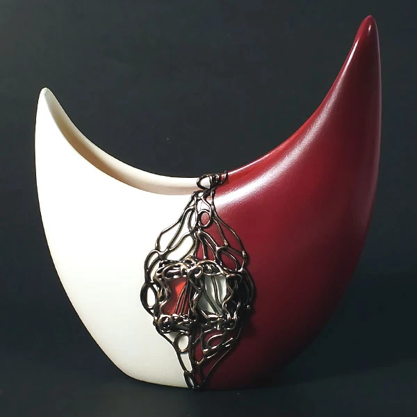 CER-WAZON KSIĘŻYC BEZ DZIUR *DECOR MAHOŃ* C-398DM