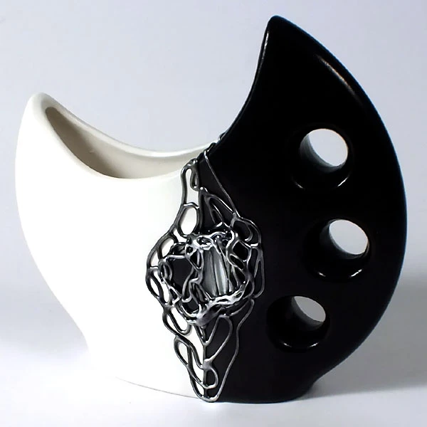 CER-WAZON KSIĘŻYC MAŁY *DECOR CZARNY* C-316CZ