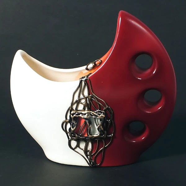 CER-WAZON KSIĘŻYC MAŁY *DECOR MAHOŃ* C-316DM