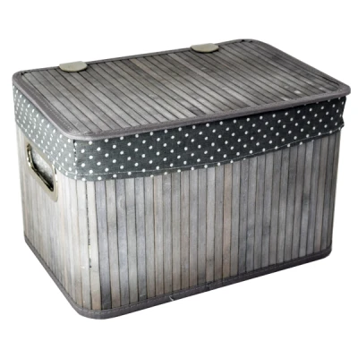 DM-KOSZ WIKLINOWY PROSTOKĄTNY WYŚCIELANY Z/P *M* H22 25X36 YD18432/M SZARY