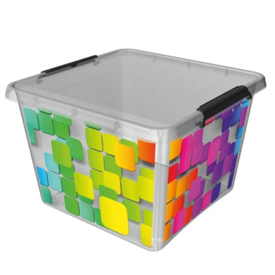 POJEMNIK *SIMPLE BOX* IML KOSTKA 3D 32L Z/P 1622