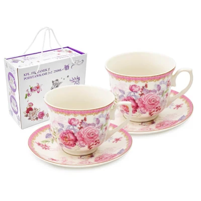 TG-KPL. FILIŻANEK ZE SPODKAMI 2+2 LV18