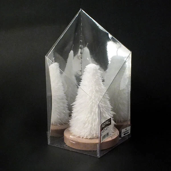 ADPAL-ŚWIECA CHOINKA IGLASTA *XL* 135/100 WELUR BIAŁY