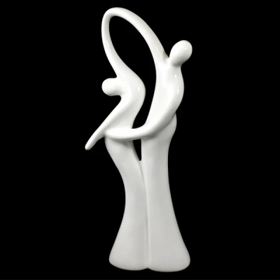 CER-AKT TANIEC DUŻY *SZKLIWO BIAŁE* C-548SZB