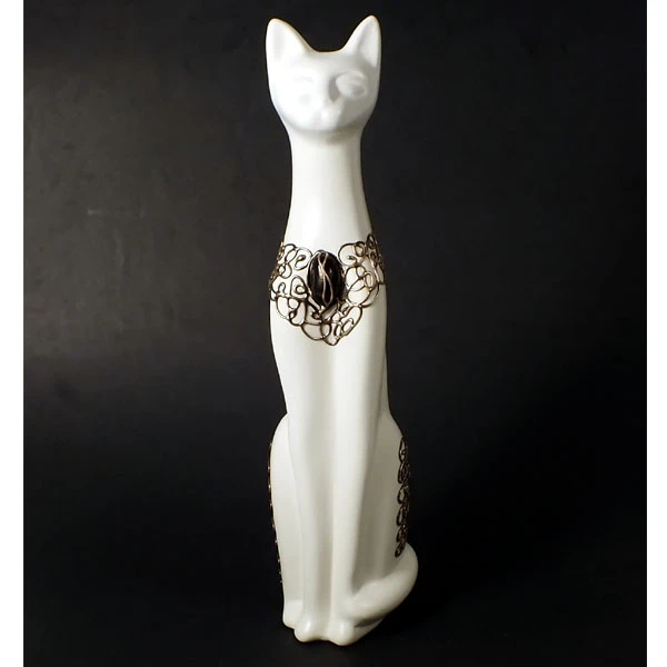 CER-KOT SYJAMSKI DUŻY *DECOR ZŁOTO* C-116DZ