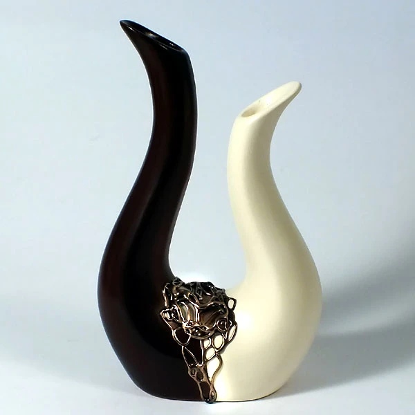 CER-WAZON HARFA MAŁA *DECOR 1/2VENGE/BRĄZ* C-202-1/2DV/BR