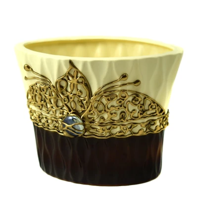 CER-WAZON KARBOWANY ŚREDNI 1/2VENGE/BRĄZ C-722-1/2V/BR