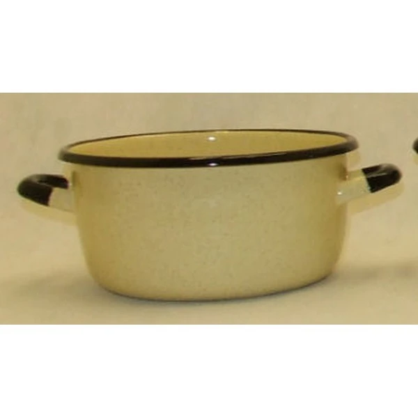 Garnek emalia WYPUKŁY 20CM DOMOS