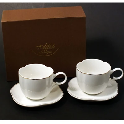 MONDEX-KPL. 2 FILIŻANEK ZE SPODKAMI Y54-2