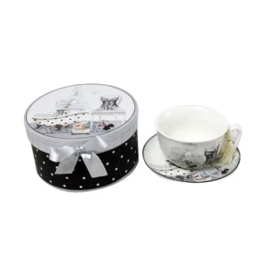 TOM-FILIŻANKA ZE SPODKIEM 16.2X9CM 300ML BRG-1