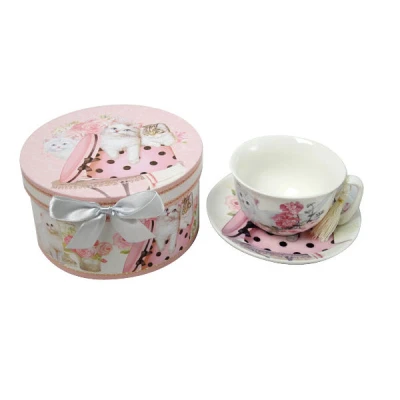 TOM-FILIŻANKA ZE SPODKIEM 16.2X9CM 300ML BRG-2