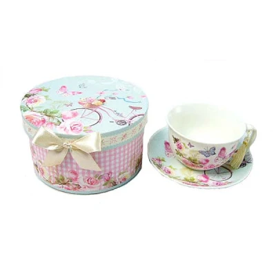 TOM-FILIŻANKA ZE SPODKIEM 16.2X9CM 300ML BRG-3