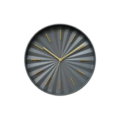 AS-ZEGAR ŚCIENNY 28CM SZARY