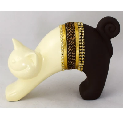 CER-KOT WYGIĘTY KLAKIER NISKI *DECOR PASEK1/2 KREM* C-536P