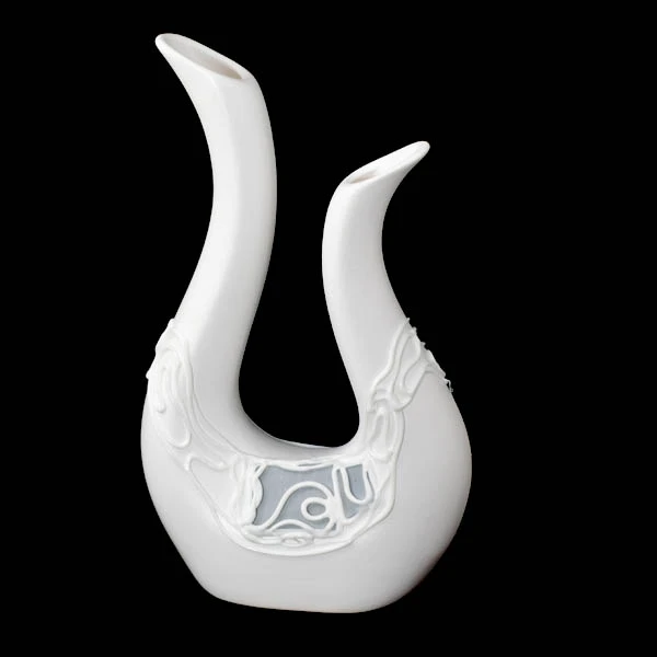 CER-WAZON HARFA MAŁA *WITRAŻ-BIAŁY* C-202W