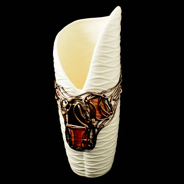 CER-WAZON RĘKAW MAŁY *WITRAŻ-KREM* C-606W