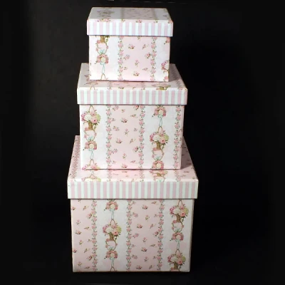 GARDEN-KPL. 3 PUDEŁEK KWADRATOWYCH *H5011R2-C413*