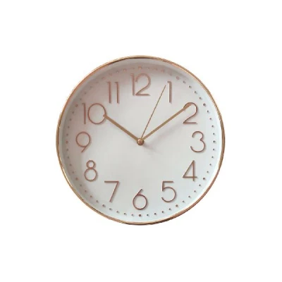 AS-ZEGAR ŚCIENNY 30CM BIAŁA TARCZA/MIEDŹ