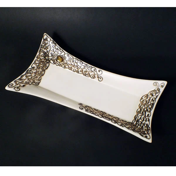 CER-TACKA ROGI DUŻA *DECOR ZŁOTO* C-269DZ