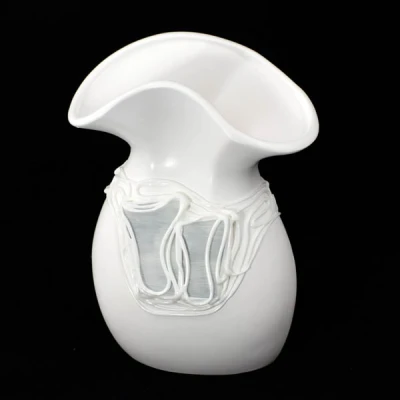 CER-WAZON BUKIET *DEKOR WITRAŻ BIAŁY* C-532W